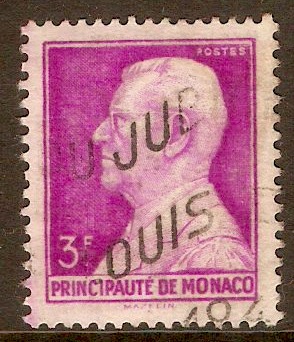 Monaco 1946 3f Bright purple. SG308.